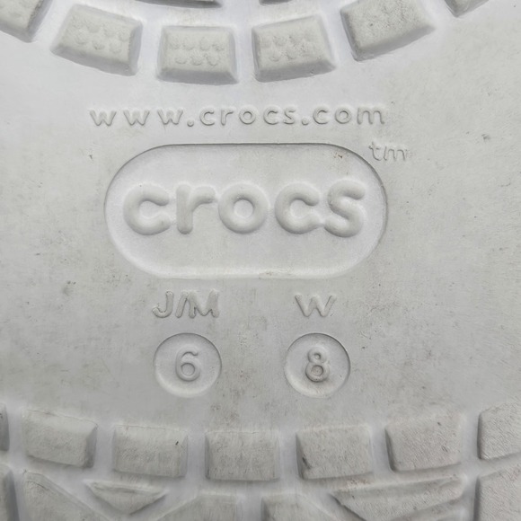 CROCS Gray and White Mules - Picture 13 of 13